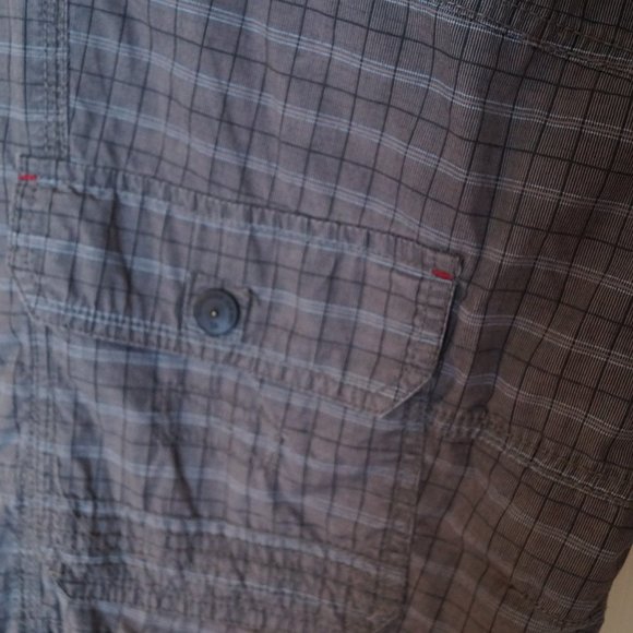 PRIVATE MEMBER plaid cargo short - Picture 5 of 8